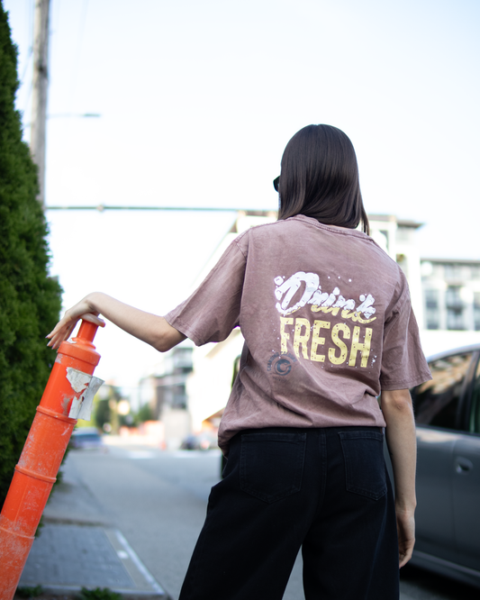 DRINK FRESH ACID PINK T-SHIRT