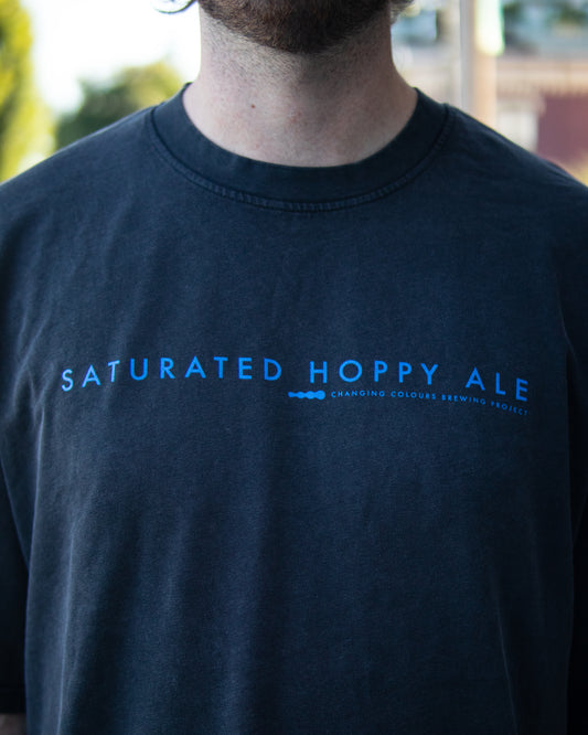SATURATED HOPPY ALE ACID BLACK T-SHIRT